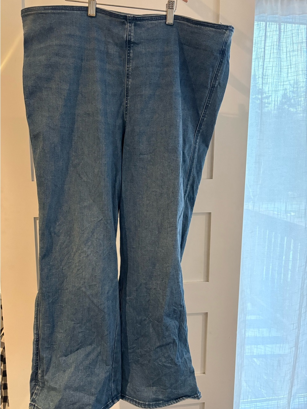 American Eagle Outfitters Blue Wide-Leg Jeans